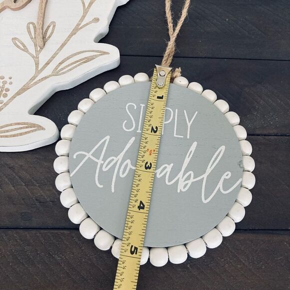 Rustic Boho Adorable Loved Farmhouse Nursery Wall Decor Signs - Picture 3 of 4